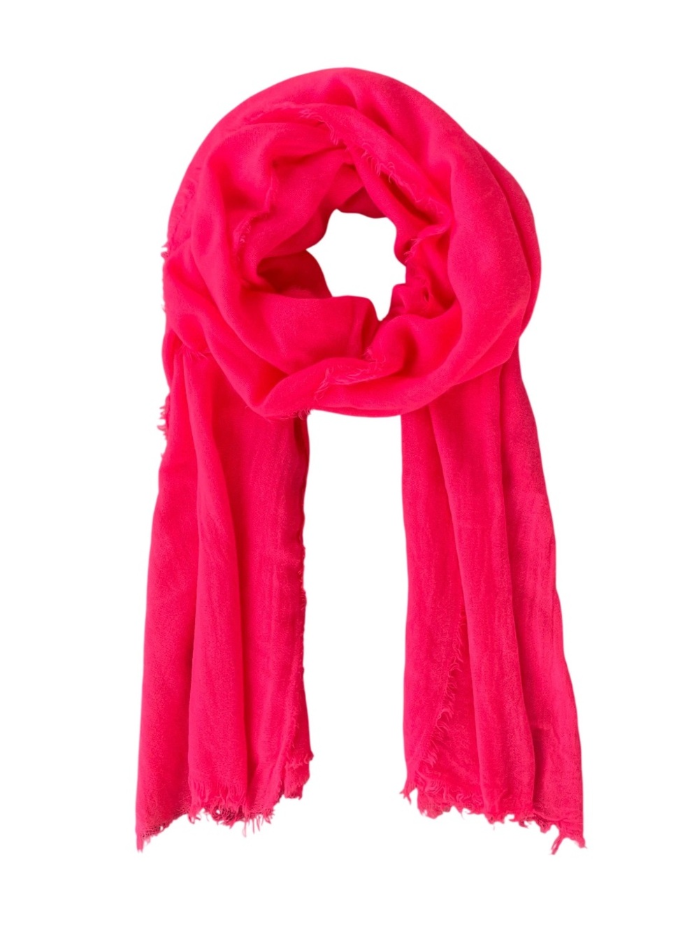 Neon pink scarf